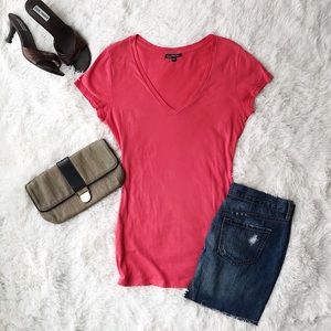 Express short sleeve v neck tee shirt size medium